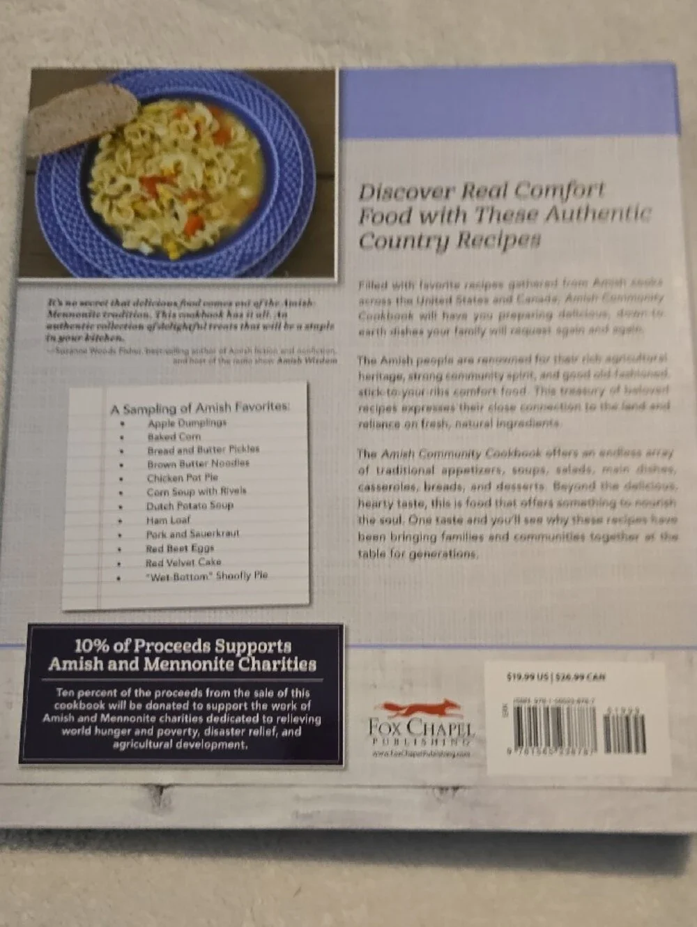 Amish Community Cookbook By Carole Roth Giagnocavo